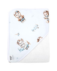 Bath robe PILOT BEAR/WHITE Bath robe PILOT BEAR/WHITE