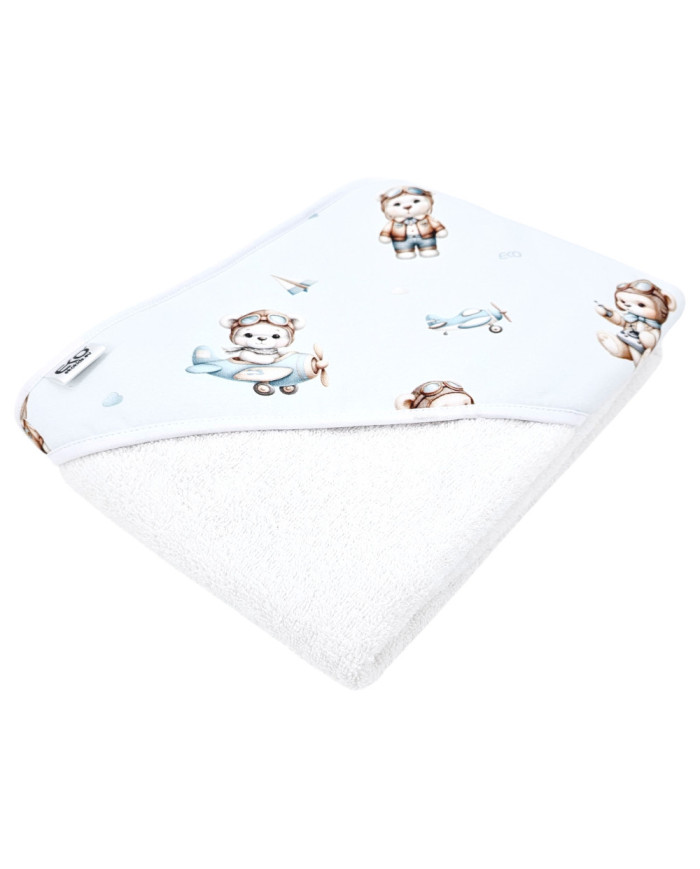 Bath robe PILOT BEAR/WHITE Bath robe PILOT BEAR/WHITE