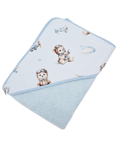 Peignoir PILOT BEAR/LIGHT BLUE Peignoir PILOT BEAR/LIGHT BLUE