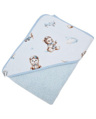 Fürdőköpeny PILOT BEAR/LIGHT BLUE Fürdőköpeny PILOT BEAR/LIGHT BLUE