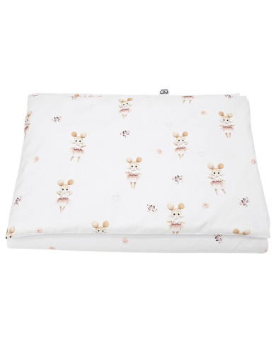 Nyomtatott pamut ágynemű - 2 db 120x90 cm BALLERINA MOUSE Nyomtatott pamut ágynemű - 2 db 120x90 cm BALLERINA MOUSE