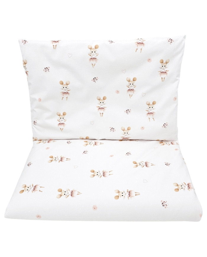 Bavlněné povlečení s potiskem - dvoudílné 120x90 cm BALLERINA MOUSE