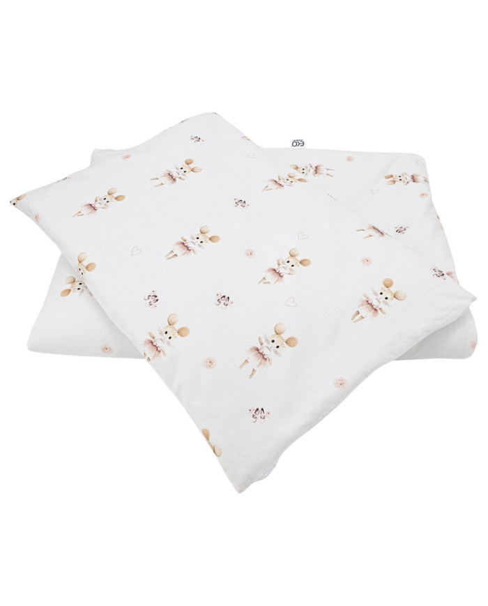 Literie en coton imprimé - 2 pièces 120x90 cm BALLERINA MOUSE