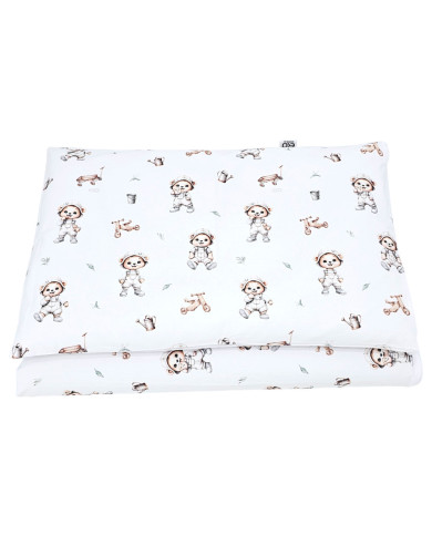 Printed cotton bedding - 2-piece 120x90 cm BUNNY GARDENER BEAR Printed cotton bedding - 2-piece 120x90 cm BUNNY GARDENER BEAR