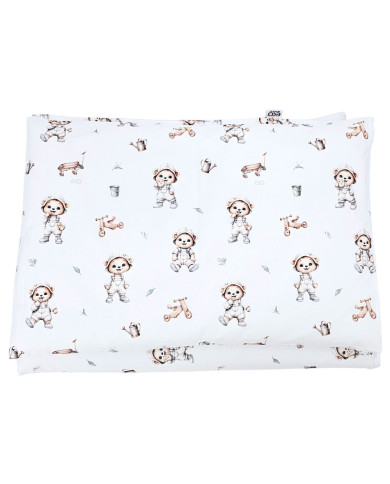 Bedruckte Baumwollbettwäsche - 2-teilig 120x90 cm GARDENER BEAR Bedruckte Baumwollbettwäsche - 2-teilig 120x90 cm GARDENER BEAR