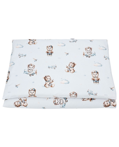 Nyomtatott pamut ágynemű - 2 db 120x90 cm PILOT BEAR Nyomtatott pamut ágynemű - 2 db 120x90 cm PILOT BEAR
