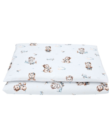 Pamučna posteljina s printom - 2-dijelna 120x90 cm PILOT BEAR Pamučna posteljina s printom - 2-dijelna 120x90 cm PILOT BEAR