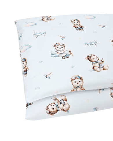 Pamučna posteljina s printom - 2-dijelna 120x90 cm PILOT BEAR Pamučna posteljina s printom - 2-dijelna 120x90 cm PILOT BEAR