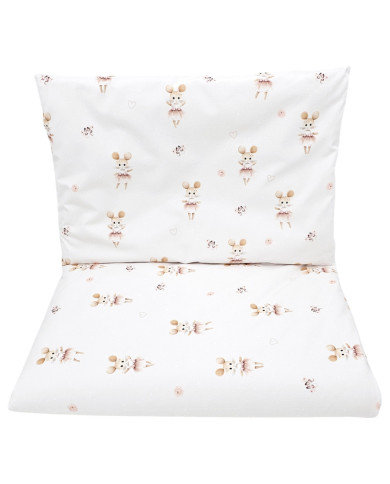 Set posteljine - 2-dijelovi 135x100 cm BALLERINA MOUSE Set posteljine - 2-dijelovi 135x100 cm BALLERINA MOUSE