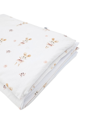 Bavlněné povlečení s potiskem - dvoudílné 135x100 cm BALLERINA MOUSE