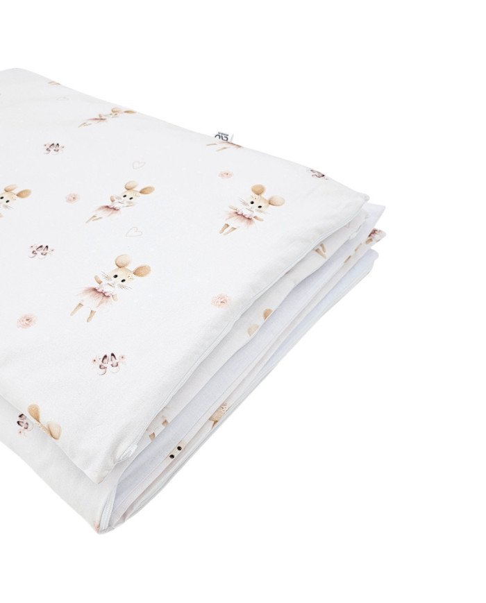 Printed cotton bedding - 2-piece 135x100 cm BALLERINA MOUSE Printed cotton bedding - 2-piece 135x100 cm BALLERINA MOUSE