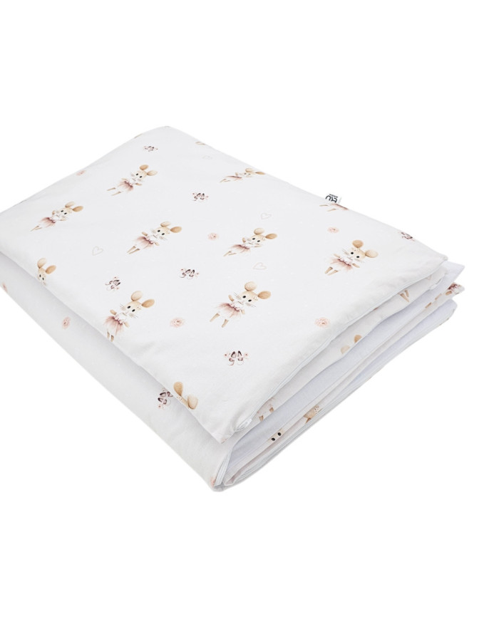 Printed cotton bedding - 2-piece 135x100 cm BALLERINA MOUSE Printed cotton bedding - 2-piece 135x100 cm BALLERINA MOUSE