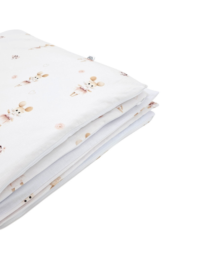 Printed cotton bedding - 2-piece 135x100 cm BALLERINA MOUSE Printed cotton bedding - 2-piece 135x100 cm BALLERINA MOUSE