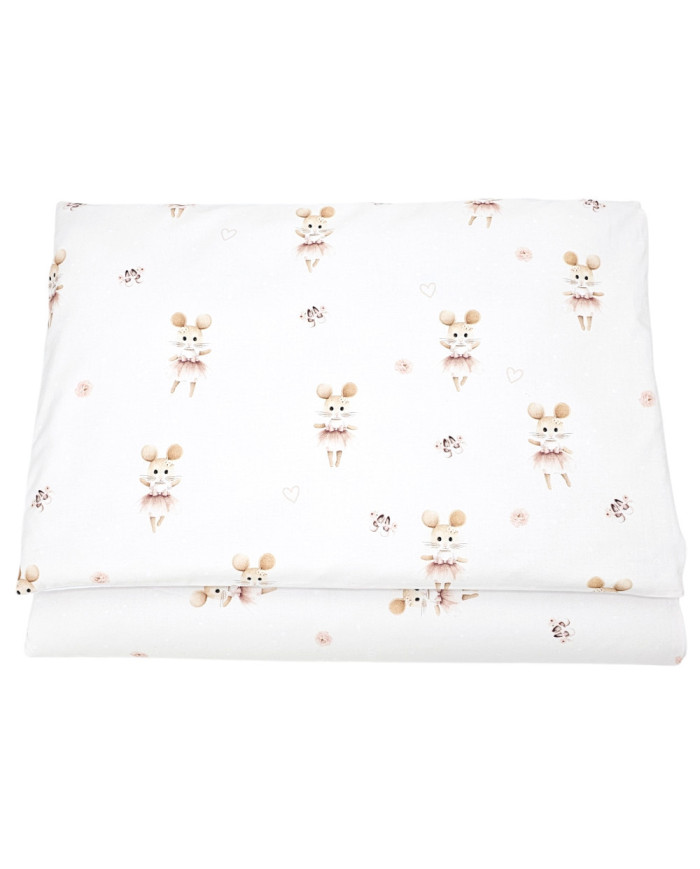 Bavlnené posteľné prádlo s potlačou - 2-dielne 135x100 cm BALLERINA MOUSE Bavlnené posteľné prádlo s potlačou - 2-dielne 135x100 cm BALLERINA MOUSE