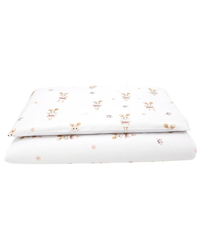 Printed cotton bedding - 2-piece 135x100 cm BALLERINA MOUSE Printed cotton bedding - 2-piece 135x100 cm BALLERINA MOUSE