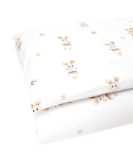 Printed cotton bedding - 2-piece 135x100 cm BALLERINA MOUSE Printed cotton bedding - 2-piece 135x100 cm BALLERINA MOUSE