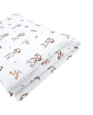 Printed cotton bedding - 2-piece 135x100 cm GARDENER BEAR Printed cotton bedding - 2-piece 135x100 cm GARDENER BEAR
