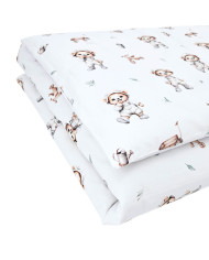 Printed cotton bedding - 2-piece 135x100 cm GARDENER BEAR Printed cotton bedding - 2-piece 135x100 cm GARDENER BEAR