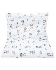 Printed cotton bedding - 2-piece 135x100 cm GARDENER BEAR Printed cotton bedding - 2-piece 135x100 cm GARDENER BEAR