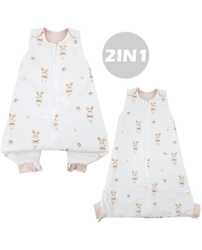 2in1 multifunktionaler Babyschlafsack BALLERINA MOUSE 2in1 multifunktionaler Babyschlafsack BALLERINA MOUSE