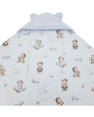 Schlafsack für den Kindersitz VELVET 3- und 5-Punkt-Gurte PILOT BEAR Schlafsack für den Kindersitz VELVET 3- und 5-Punkt-Gurte PILOT BEAR