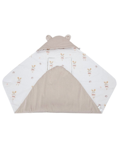 Zavinovací fusak do autosedačky VELVET 3 a 5-bodové pásy BALLERINA MOUSE