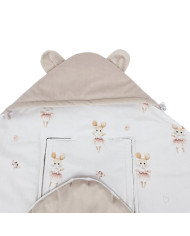 Schlafsack für den Kindersitz VELVET 3- und 5-Punkt-Gurte BALLERINA MOUSE Schlafsack für den Kindersitz VELVET 3- und 5-Punkt-Gurte BALLERINA MOUSE