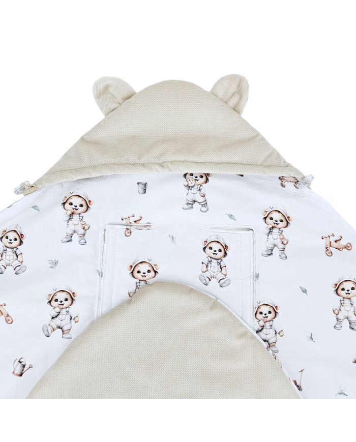 Спальный мешок для автокресла VELVET 3-х и 5-ти точечные ремни GARDENER BEAR Спальный мешок для автокресла VELVET 3-х и 5-ти точечные ремни GARDENER BEAR