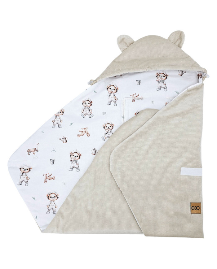 Baby Car Seat Sleeping Bag VELVET 3 and 5-point belts GARDENER BEAR Baby Car Seat Sleeping Bag VELVET 3 and 5-point belts GARDENER BEAR