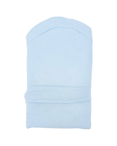 Muslin Swaddle Blanket with Coconut BLUE Muslin Swaddle Blanket with Coconut BLUE