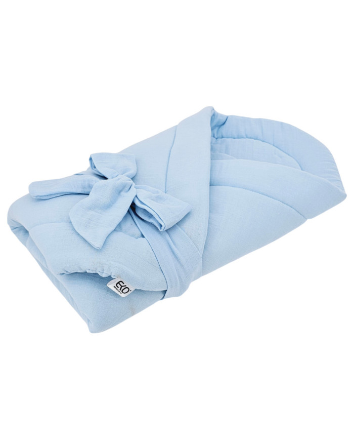 Muslin Swaddle Blanket BLUE