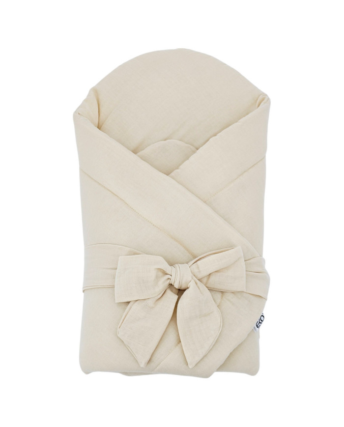 Muslin Swaddle Blanket with Coconut LATTE Muslin Swaddle Blanket with Coconut LATTE