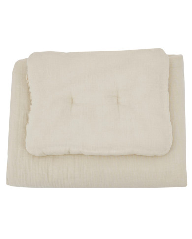 Muslin cot bedding  set LATTE Muslin cot bedding  set LATTE