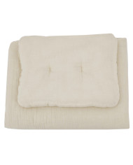Musselin-Set für Beistellbettchen LATTE Musselin-Set für Beistellbettchen LATTE