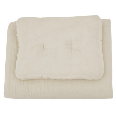 Musselin-Set für Beistellbettchen LATTE