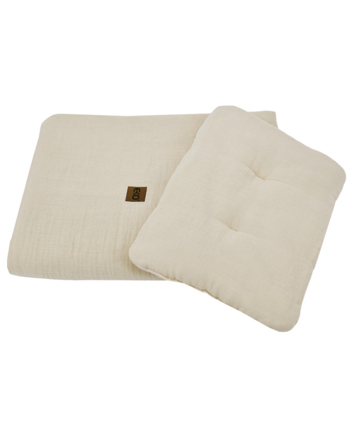 Parure de lit en mousseline LATTE Parure de lit en mousseline LATTE