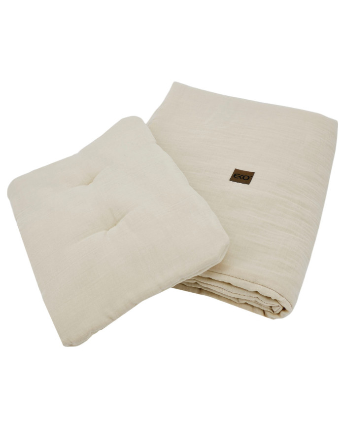 Parure de lit en mousseline LATTE Parure de lit en mousseline LATTE