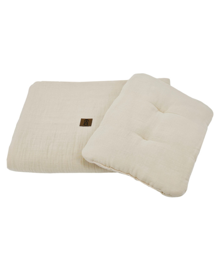 Parure de lit en mousseline LATTE Parure de lit en mousseline LATTE