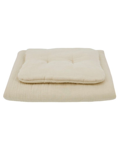 Muslin cot bedding  set LATTE Muslin cot bedding  set LATTE