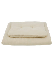 Musselin-Set für Beistellbettchen LATTE Musselin-Set für Beistellbettchen LATTE