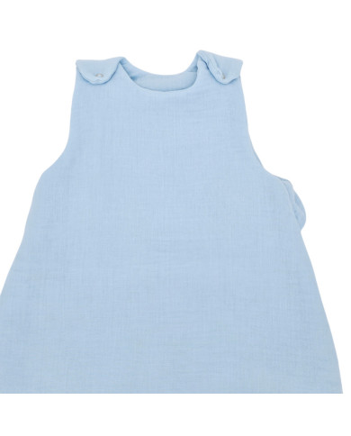 Vreća za spavanje od muslina za bebe MEDIUM BLUE Vreća za spavanje od muslina za bebe MEDIUM BLUE