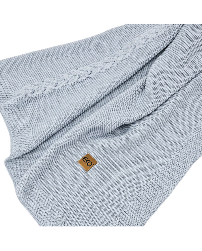 Knitted Blanket BLUE