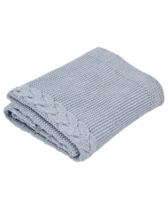 Knitted Blanket BLUE