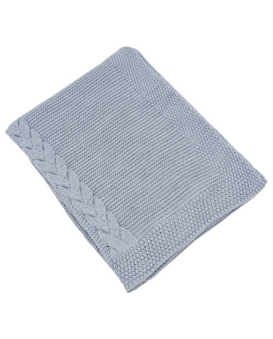 Couverture tricotée BLUE Couverture tricotée BLUE