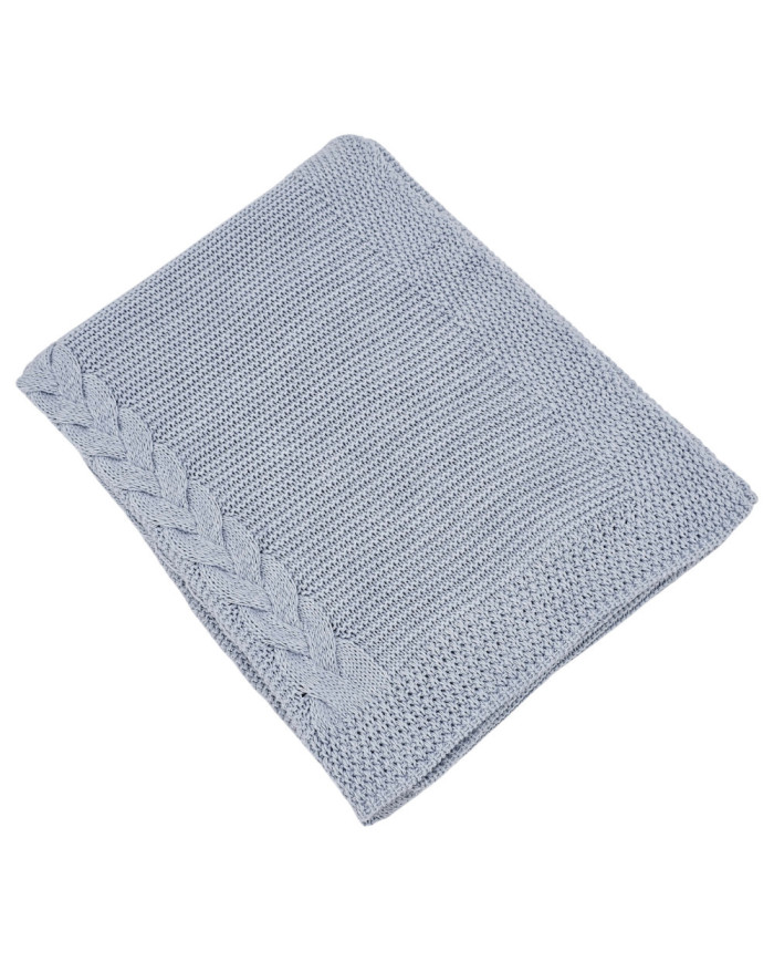 Couverture tricotée BLUE Couverture tricotée BLUE