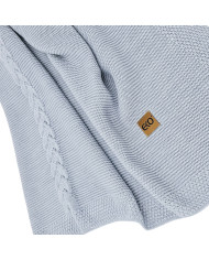 Knitted Blanket BLUE