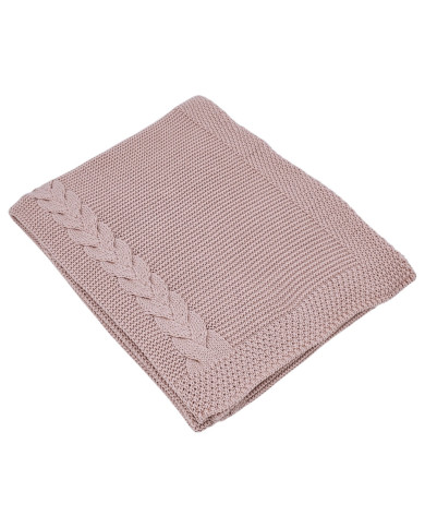 Вязаное одеяло ROSE PINK Вязаное одеяло ROSE PINK