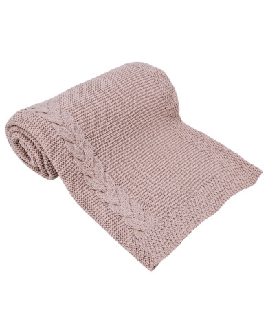 Вязаное одеяло ROSE PINK Вязаное одеяло ROSE PINK