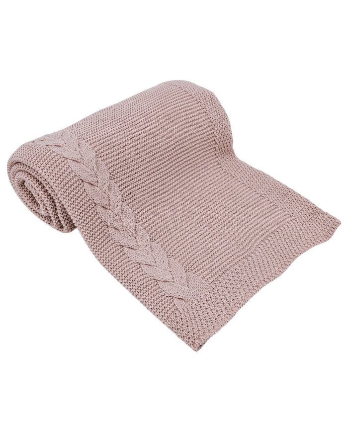Gestrickte Decke ROSE PINK Gestrickte Decke ROSE PINK