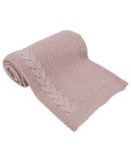 Gestrickte Decke ROSE PINK Gestrickte Decke ROSE PINK